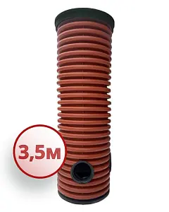 Дренажный колодец d368 h3500 с зеленой крышкой (отводы 200 мм) 0